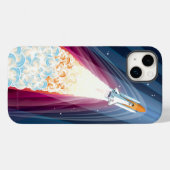 ダブルブースト(宇宙シャトル打ち上げ) Case-Mate iPhoneケース (裏面 (横))