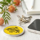 ダブルヘッドイーグルビザンチン&クリスチャンエンブレム キーホルダー (側面)