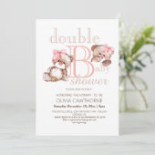 ダブルベビーシャワーツベアーガールズ 招待状 (スタンド正面)