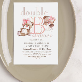 ダブルベビーシャワーツベアーガールズ 招待状