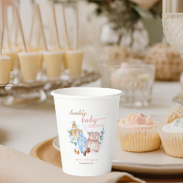 ダブルベビーシャワー水彩ピンクブルー 紙コップ
