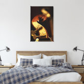 ダブルベースのヘッドストック2 キャンバスプリント (インサイチュ (寝室))