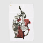 ダブルベースプレーヤー ゴルフタオル (正面)