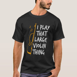 ダブルベース遊I大バイオリンの対照器 Tシャツ