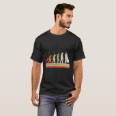 ダブルベース音楽ベースの進化 Tシャツ (正面フル)