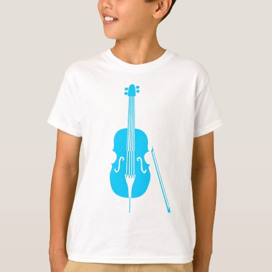 ダブルベース – スカイブルー Tシャツ (正面)