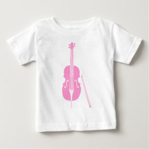 ダブルベース – ピンク ベビーTシャツ