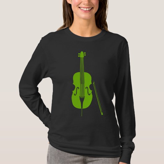 ダブルベース – Martian Green Tシャツ (正面)