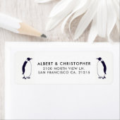 ダブルペンギンおもしろいリファレンス |差出人住所 ラベル (インサイチュ)