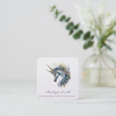 ダブルホルンユニコーンスクエア名刺 スクエア名刺 (スタンド正面)