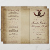 ダブルホースシューカントリーウェスタン結婚式 プログラム (正面/裏面)