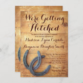 ダブルホースシューズの結婚式の招待状を手に入れる 招待状 (正面/裏面)