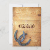 ダブルホースシューズの結婚式の招待状を手に入れる 招待状 (裏面)