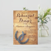 ダブルホースシューズリハーサルディナー招待状 招待状 (スタンド正面)