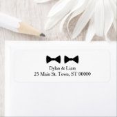 「ダブルボウタイ」住所 シール (インサイチュ)