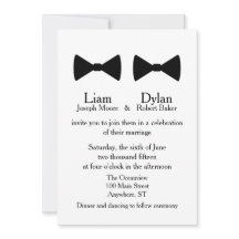 「ダブルボウタイ」招待状