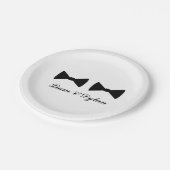 「ダブルボウタイ」紙プレート ペーパープレート (アングル)