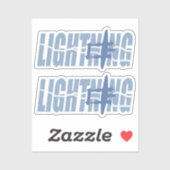 ダブルボルト稲妻 シール (シート)