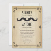 ダブルマスターチラブヴィンテージ紙ゲイ結婚ズ 招待状 (正面)