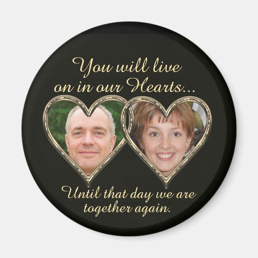 ダブルメモリアル追加フォトキープサケ マグネット (正面)