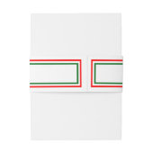 ダブルメリークリスマストリム – ベリーバンド 招待状ベリーバンド (裏面例)