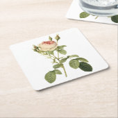 ダブルモスバラバイレッドテ スクエアペーパーコースター (アングル)