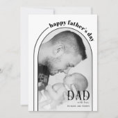 ダブルモダンアーチHappy Father's Day写真 シーズンカード (正面)