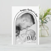 ダブルモダンアーチHappy Father's Day写真 シーズンカード (スタンド正面)