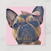 ダブルモダンフォトスキャン可能なQRコード スクエア名刺 (正面)