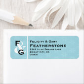 ダブルモノグラム結婚ズ ラベル (インサイチュ)