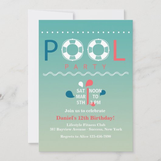 ダブルライフプレザーヴァーズへの招待 招待状 (正面)