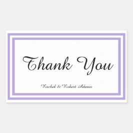 ダブルラベンダートリム – 長方形シール