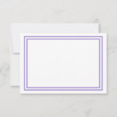 ダブルラベンダートリム – RSVPカード (裏面)