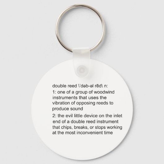 ダブルリード定義 キーホルダー (正面)