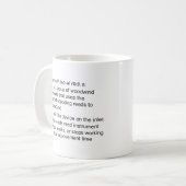 ダブルリード定義 コーヒーマグカップ (正面左)