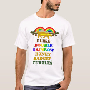 ダブルレインボーハニーアナグマタートルズ Tシャツ