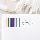 ダブルレインボーバーコード差出人住所ラベル ラベル (インサイチュ)