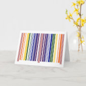 ダブルレインボーバーコード カード (黄色い花)