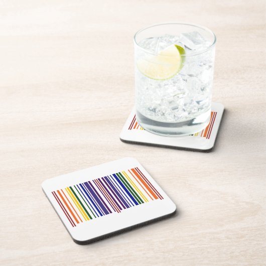 ダブルレインボーバーコード コースター (右側)