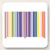 ダブルレインボーバーコード コースター (正面)