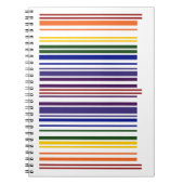 ダブルレインボーバーコード ノートブック (正面)