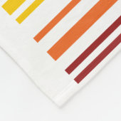 ダブルレインボーバーコード フリースブランケット (角)