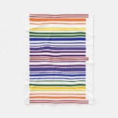 ダブルレインボーバーコード フリースブランケット (正面)