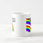 ダブルレインボービデオマグ コーヒーマグカップ (中央)