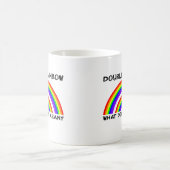 ダブルレインボービデオマグ コーヒーマグカップ (中央)