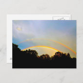ダブルレインボーポストカード ポストカード (正面/裏面)