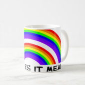 ダブルレインボーマグビデオ コーヒーマグカップ (正面右)