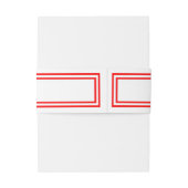 ダブルレッドトリム – ベリーバンド 招待状ベリーバンド (裏面例)