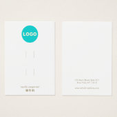 ダブルロゴの追加ヘアクリップバレットディスプレイカード (正面&裏面)