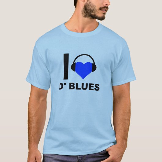 ダブルースが好き Funny T-shirt Tシャツ (正面)